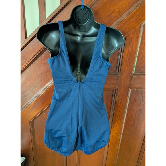 Lands End Womens Navy Blue One-Piece Swimsuit Size 12 - Picture 2 of 5